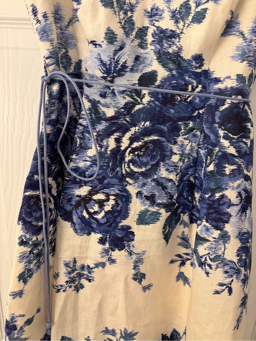 πΈ NWT ZIMMERMANN Aliane Scallop Mini Dress β Blue Floral πΈ - Picture 9 of 11